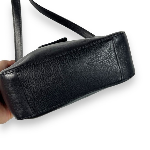 Kate Spade Leather Shoulder Cross Body Twist Lock Handbag Purse, Black - Picture 13 of 16